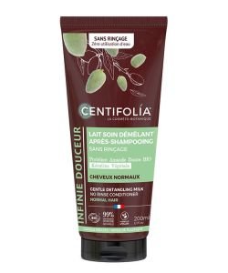 LAIT SOIN DEMELANT DOUCEUR APRES SHAMPOOING SANS RINCAGE BIO, 200&nbsp;ml